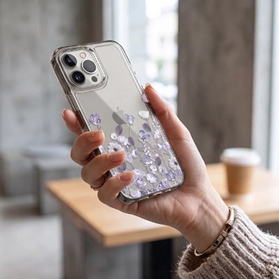 coque transparente design antiderapant