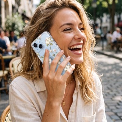 coque transparente motifs cristallins