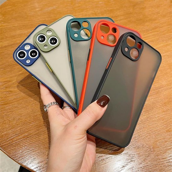 etui telephone​ dos transparents