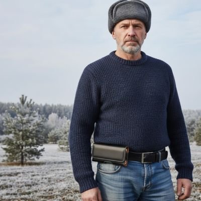 etui telephone noir porté par homme en capuche