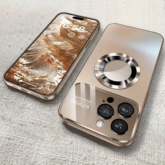 etui telephone​ or sur table