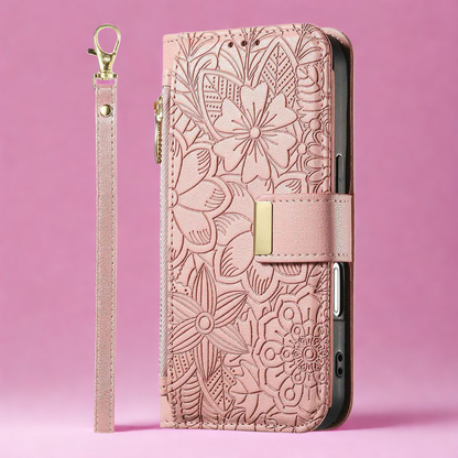 etui telephone rose sangle courte vertical