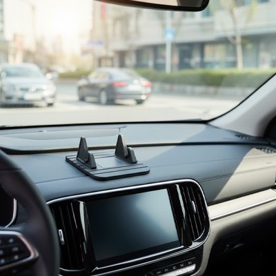 support telephone voiture antiderapant