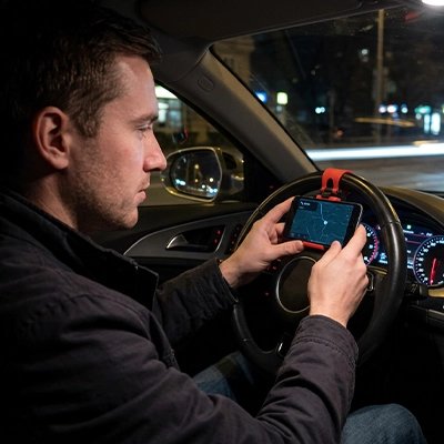 support telephone voiture clip au volant