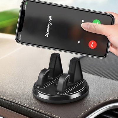 support telephone voiture double pince ajustable