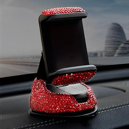 support telephone voiture finition cristaux