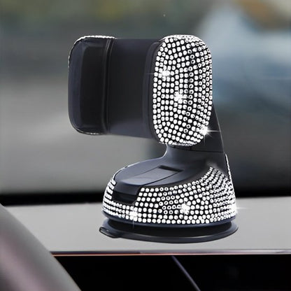 support telephone voiture finition strass cristaux