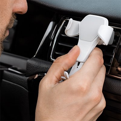 support telephone voiture fixation gravitaire