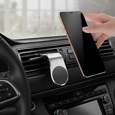 support telephone voiture fixation magnetique