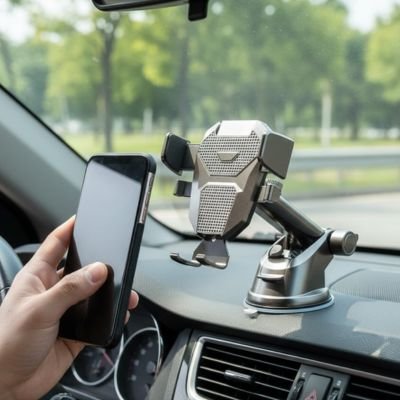 support telephone voiture fixation par ventouse