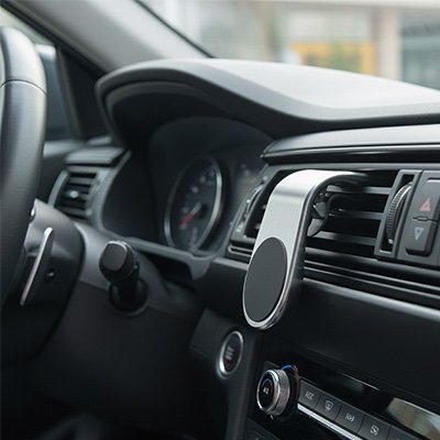 support telephone voiture magnetique fixation