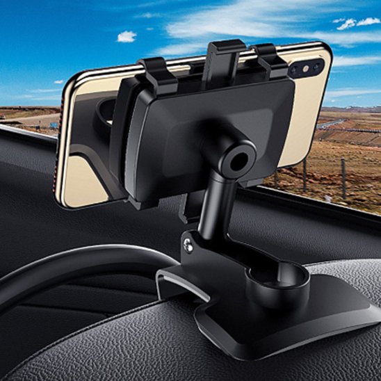 support telephone voiture par clip sur tableau de bord