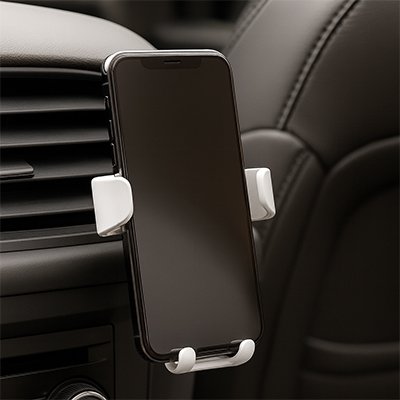 support telephone voiture par gravite