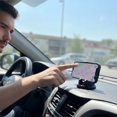 support telephone voiture pince ajustable