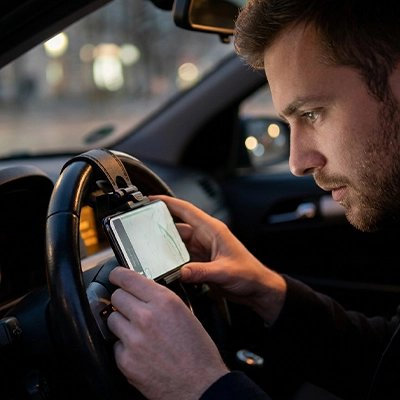 support telephone voiture pour volant