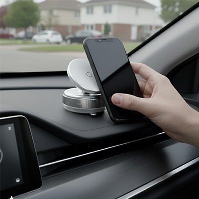 Support telephone voiture rotative 