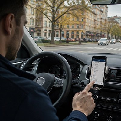 support téléphone voiture serrage automatique pivotant