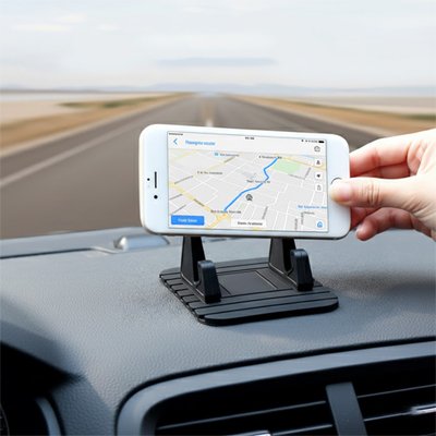 support telephone voiture silicone antiderapant