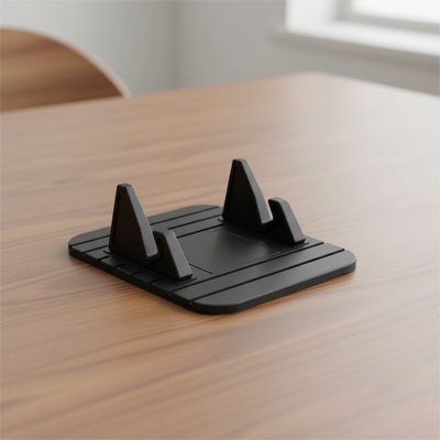support telephone voiture silicone sur table