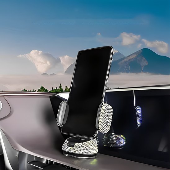 support telephone voiture strass cristaux
