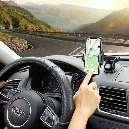 support telephone voiture telescopique bras ajustable