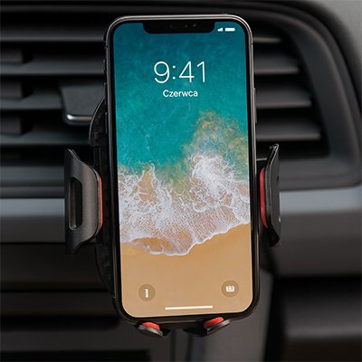 support telephone voiture via ventouse